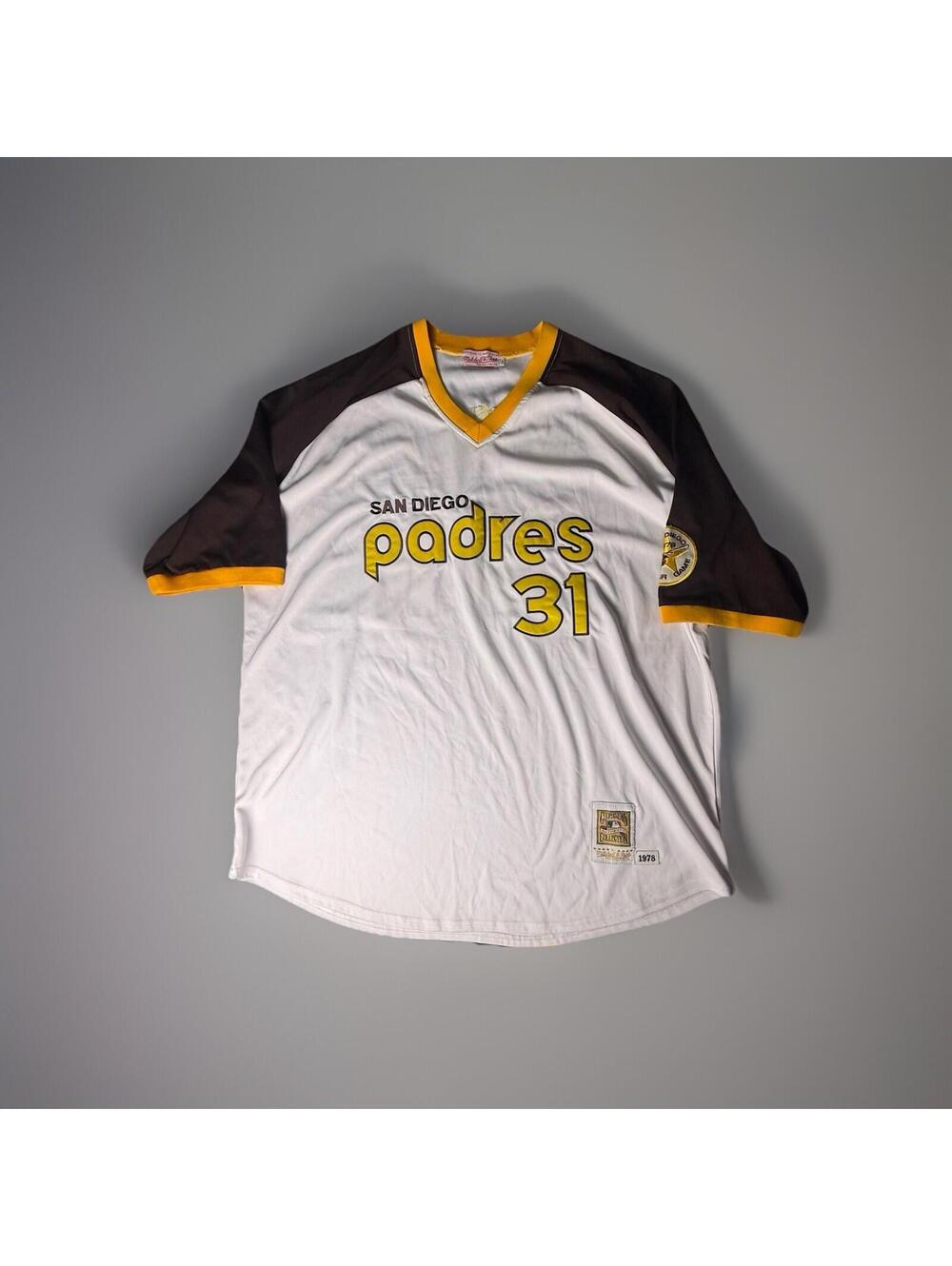 Authentic Mitchell & Ness 60  Dave Winfield 1978 Padres Cooperstown White Jersey